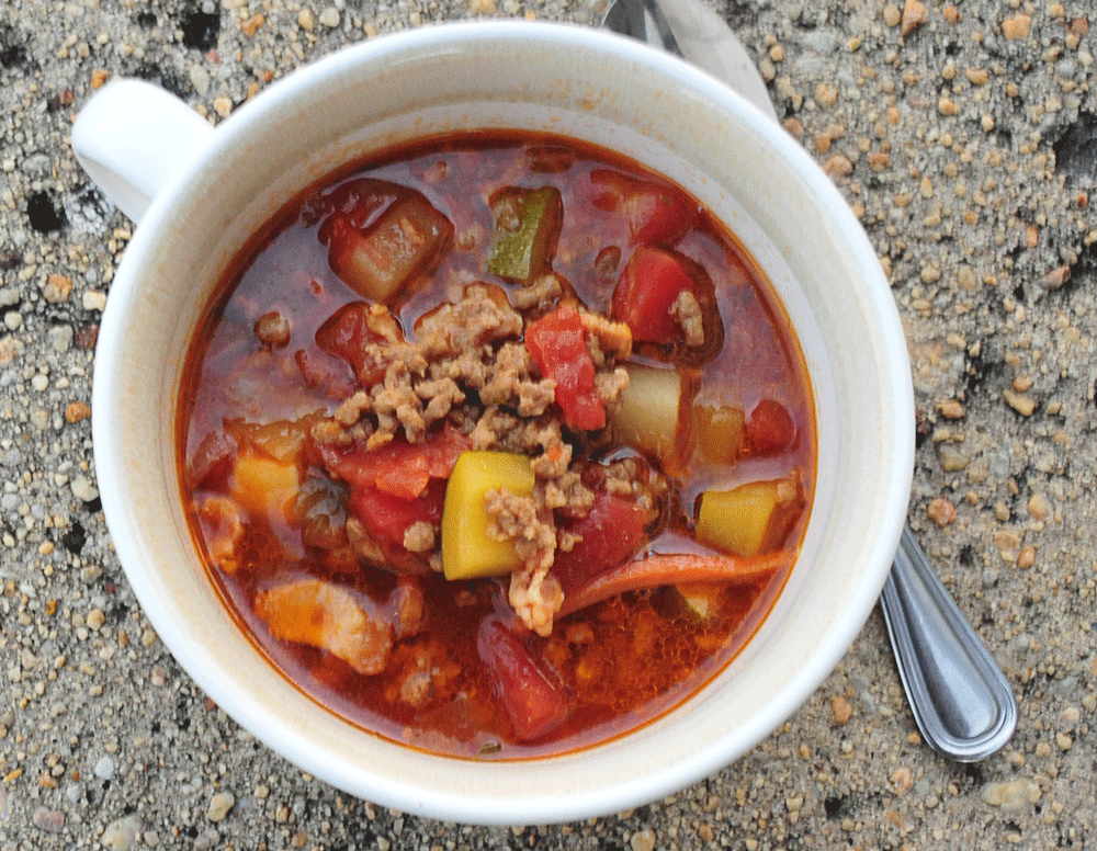 Keto Vegetable Beef Soup | Not Just Sunday Dinner